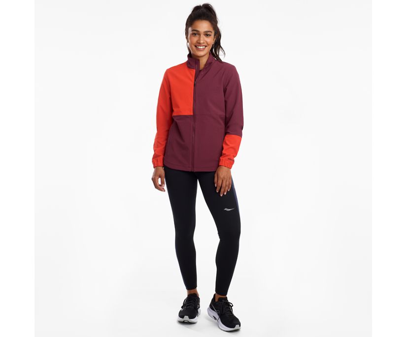 Saucony Bluster Women's Jackets Red / Burgundy | AU 269OKIR